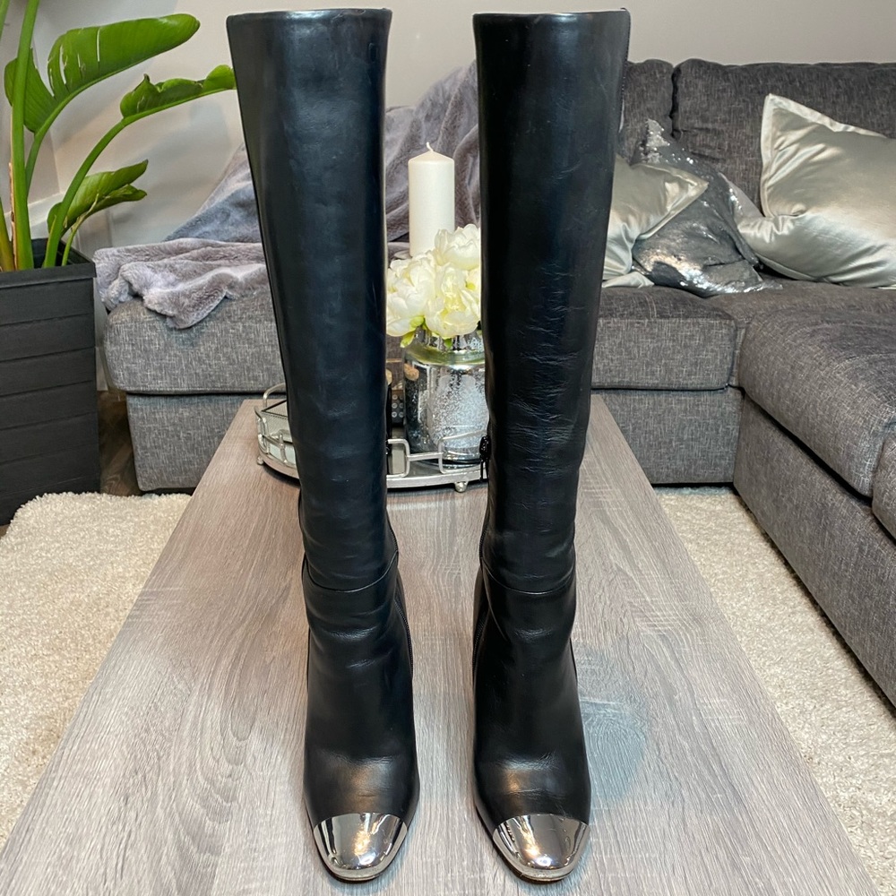 Leather boots